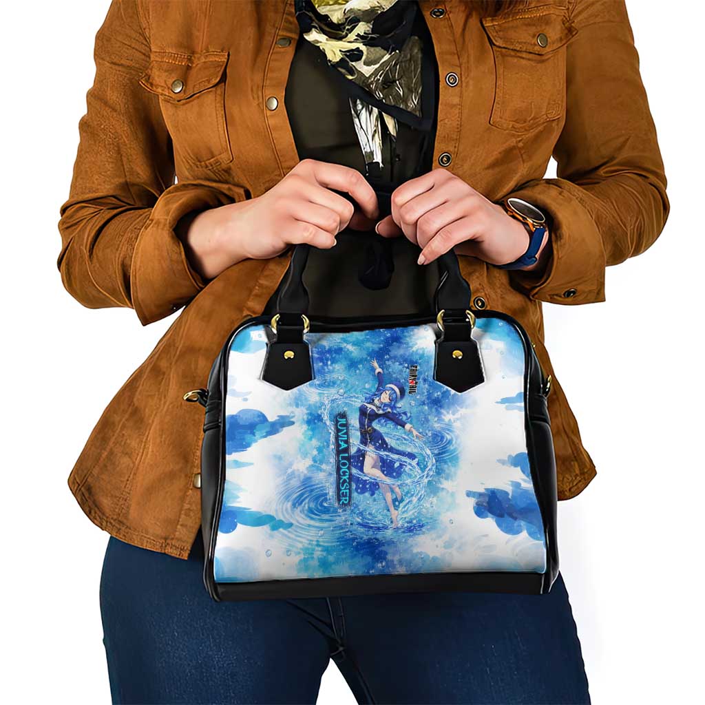 Juvia Lockser Fairy Tail Shoulder Handbag Water Magic Anime Style with Heart and Raindrop Aesthetic