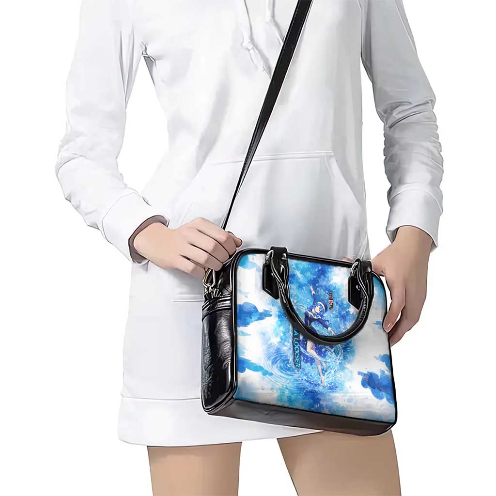 Juvia Lockser Fairy Tail Shoulder Handbag Water Magic Anime Style with Heart and Raindrop Aesthetic