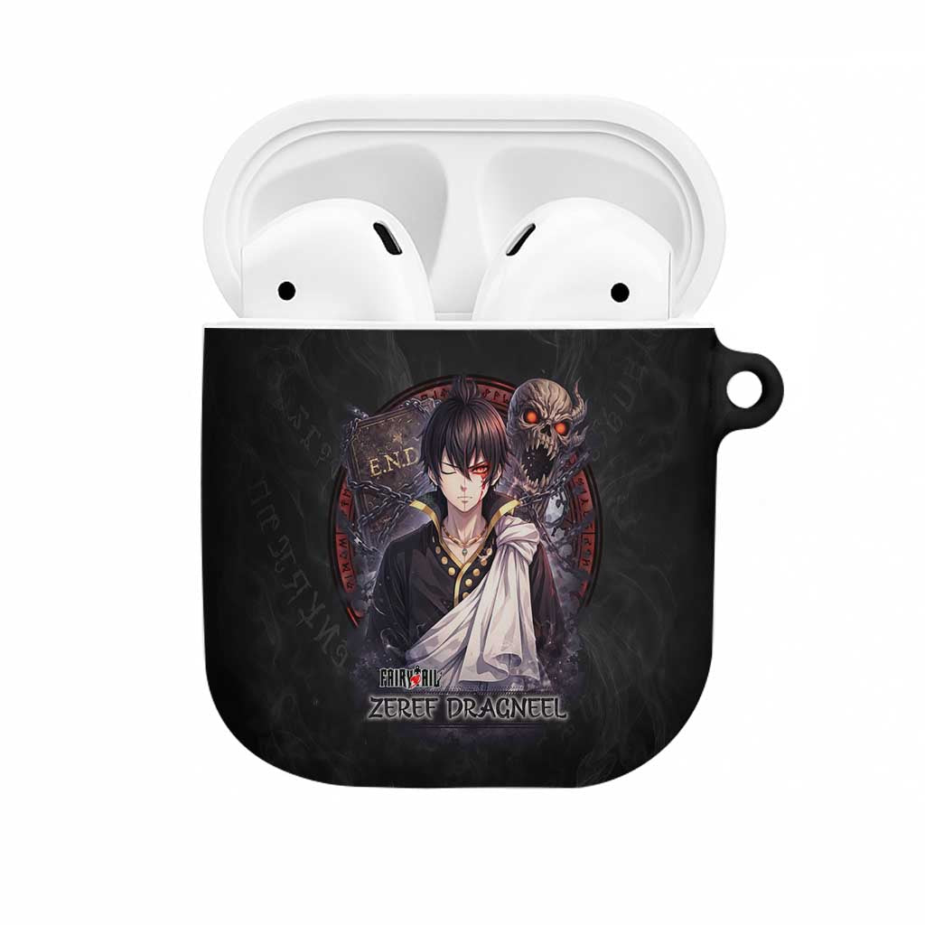 Zeref Dragneel Fairy Tail AirPods Case Dark Magic Circle Design with E.N.D Demon Aesthetic