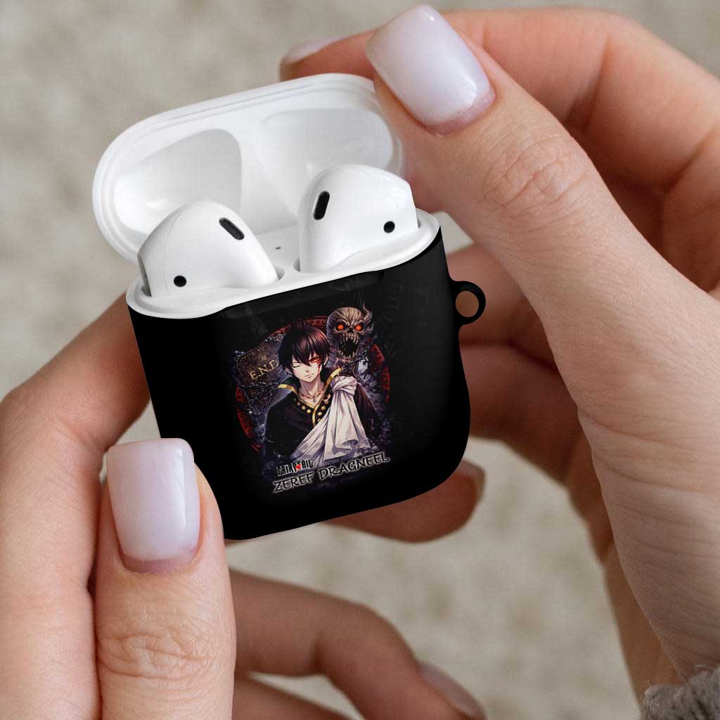 Zeref Dragneel Fairy Tail AirPods Case Dark Magic Circle Design with E.N.D Demon Aesthetic