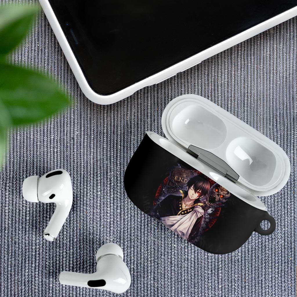 Zeref Dragneel Fairy Tail AirPods Case Dark Magic Circle Design with E.N.D Demon Aesthetic