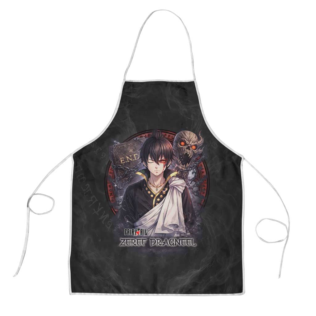 Zeref Dragneel Fairy Tail Apron Dark Magic Circle Design with E.N.D Demon Aesthetic