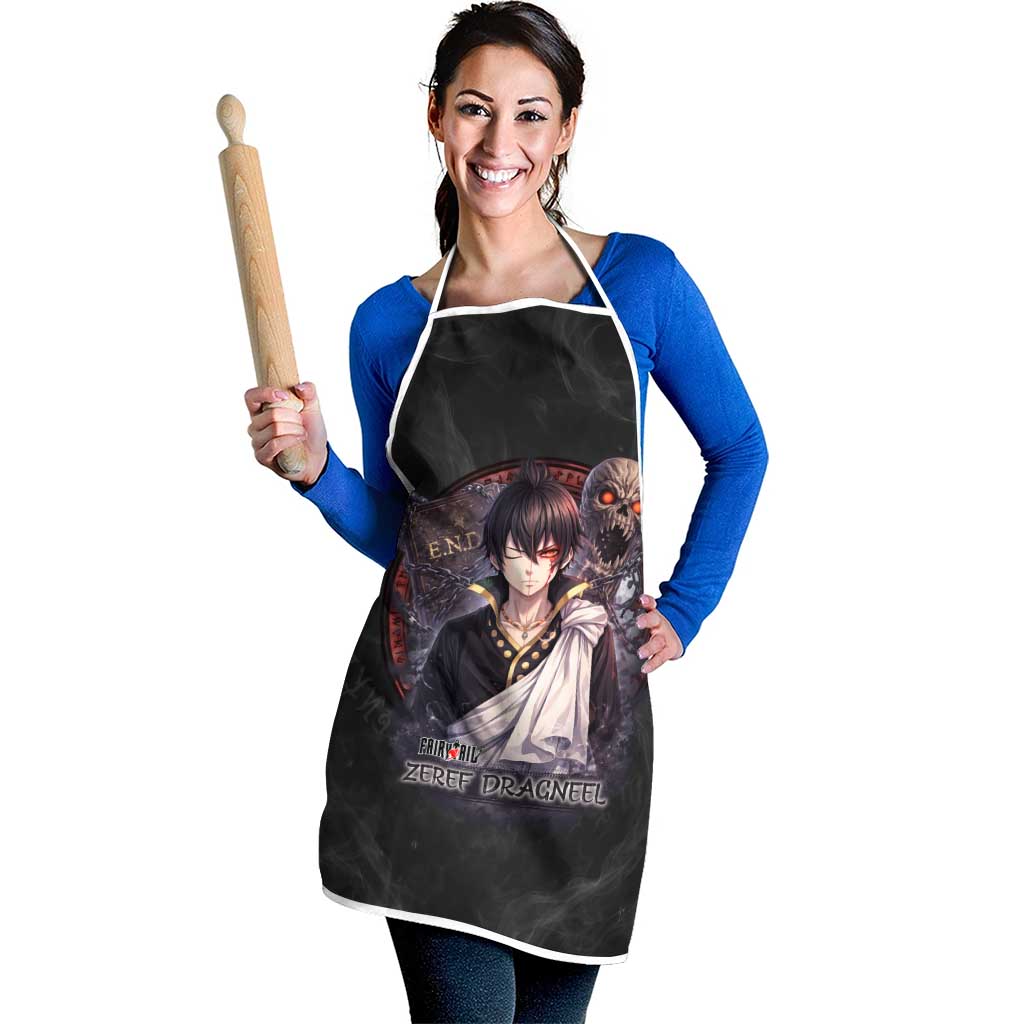 Zeref Dragneel Fairy Tail Apron Dark Magic Circle Design with E.N.D Demon Aesthetic