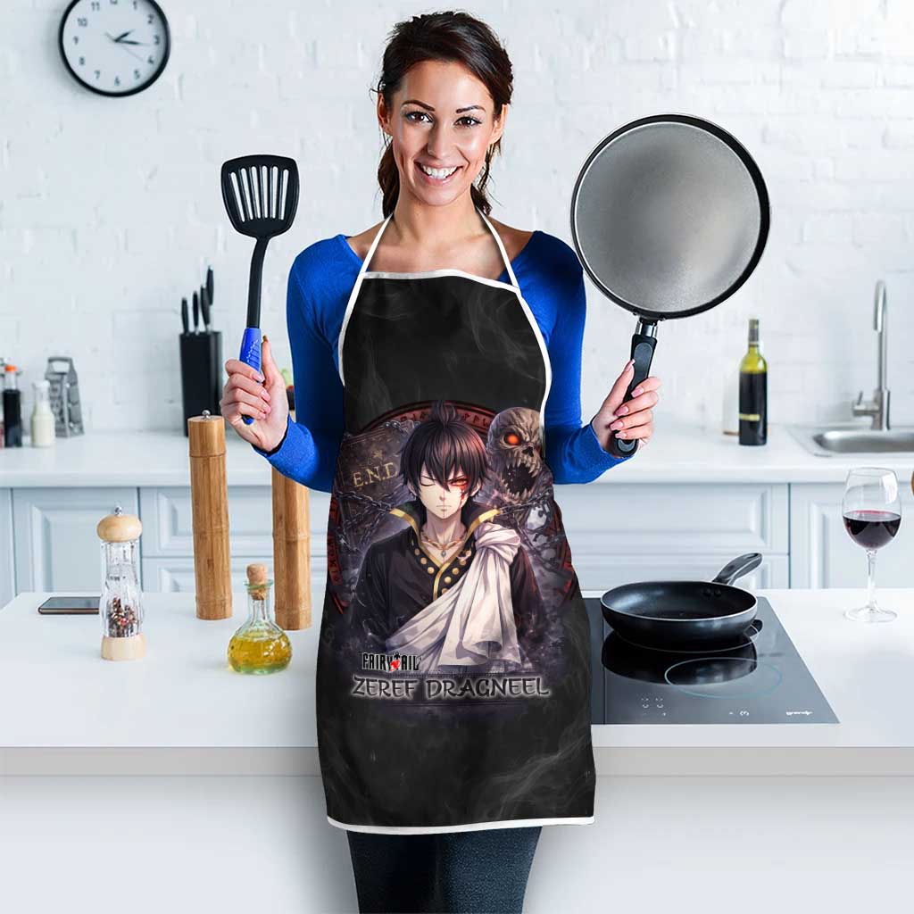 Zeref Dragneel Fairy Tail Apron Dark Magic Circle Design with E.N.D Demon Aesthetic