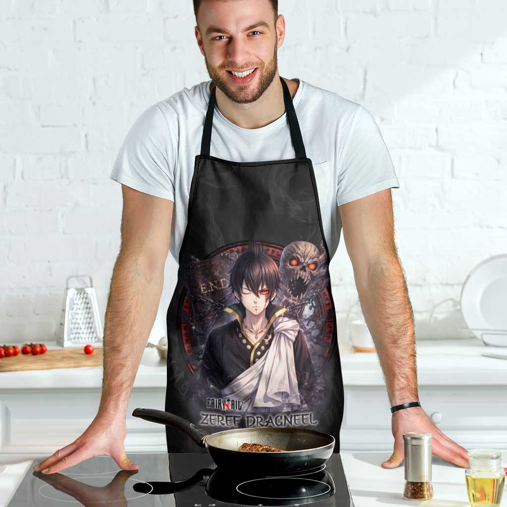 Zeref Dragneel Fairy Tail Apron Dark Magic Circle Design with E.N.D Demon Aesthetic