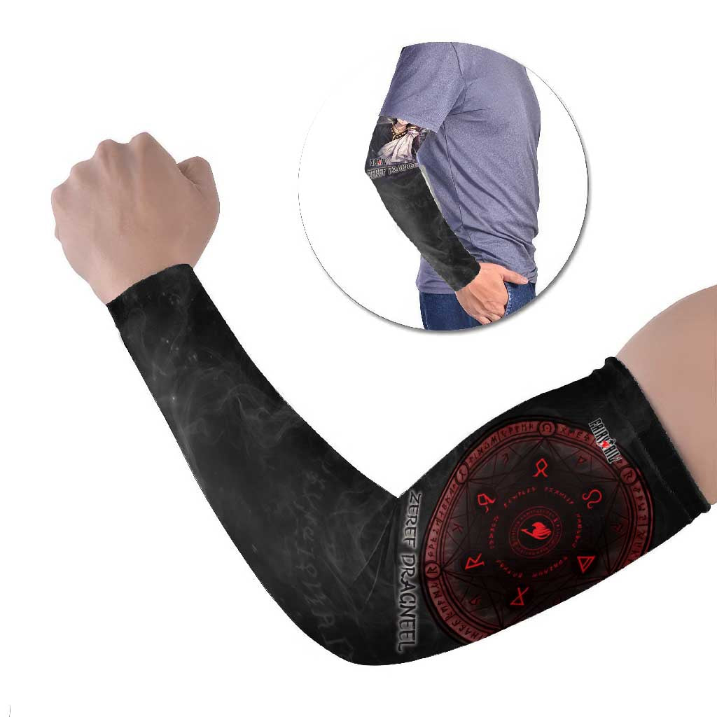 Zeref Dragneel Fairy Tail Arm Sleeves Dark Magic Circle Design with E.N.D Demon Aesthetic
