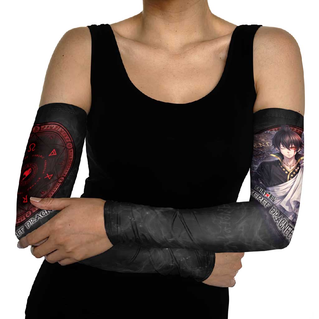 Zeref Dragneel Fairy Tail Arm Sleeves Dark Magic Circle Design with E.N.D Demon Aesthetic