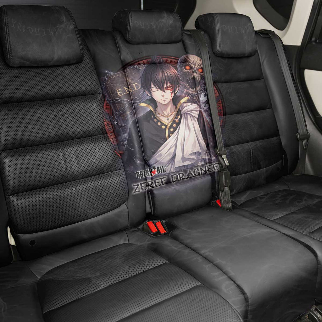 Zeref Dragneel Fairy Tail Back Car Seat Cover Dark Magic Circle Design with E.N.D Demon Aesthetic