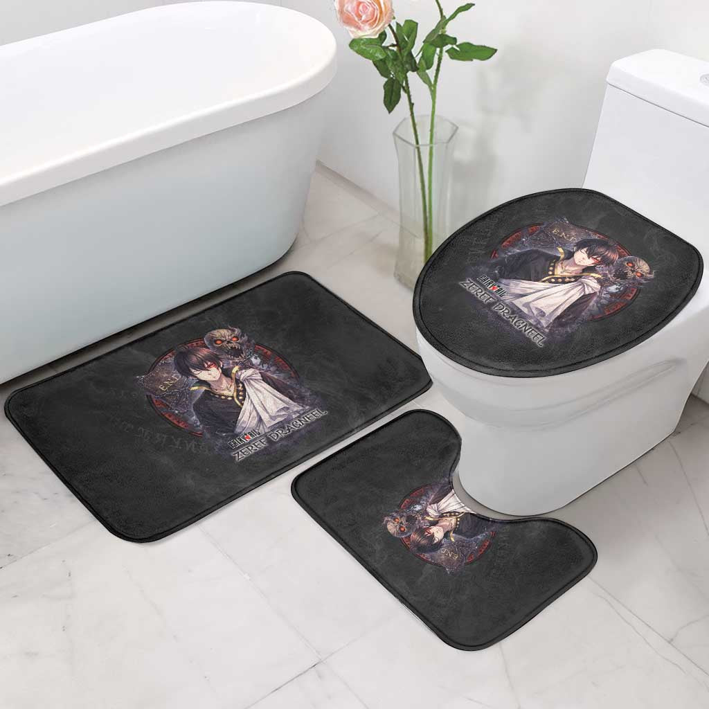 Zeref Dragneel Fairy Tail Bathroom Set Dark Magic Circle Design with E.N.D Demon Aesthetic