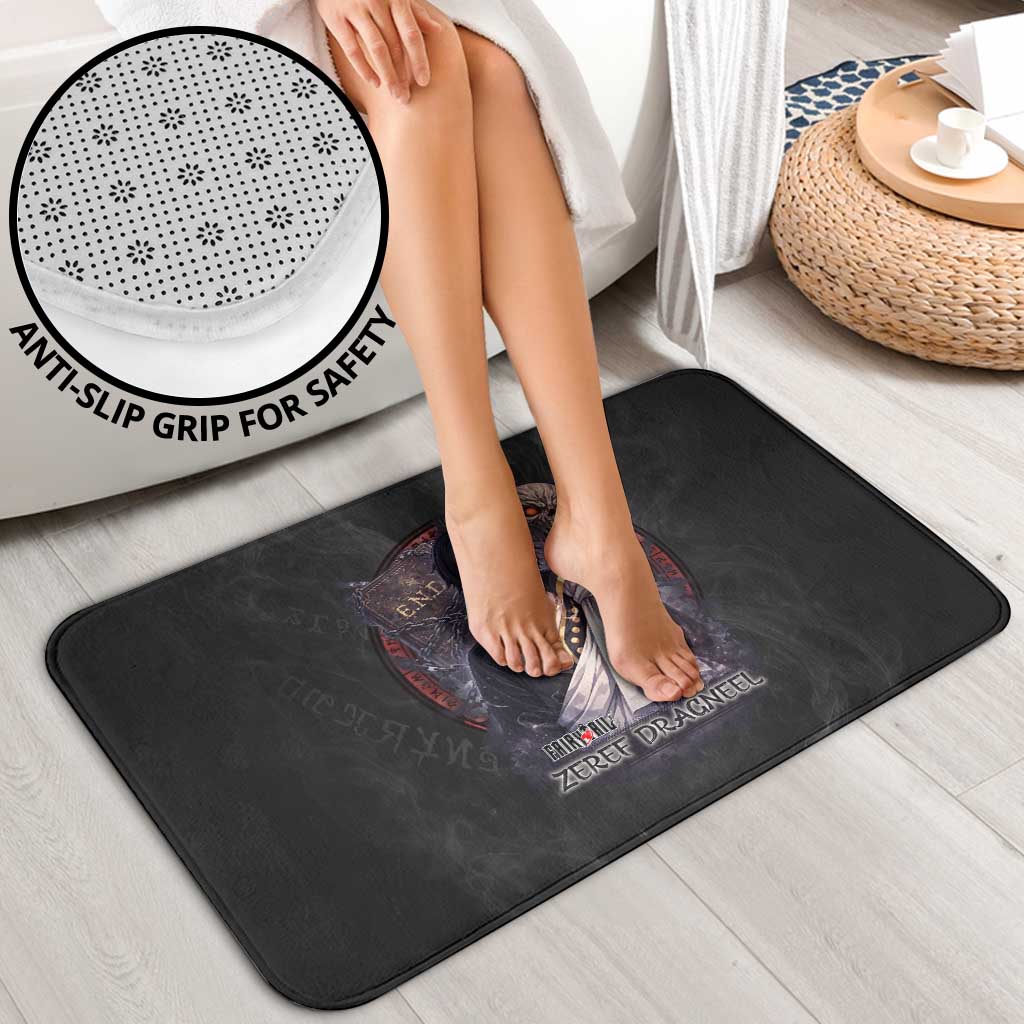 Zeref Dragneel Fairy Tail Bathroom Set Dark Magic Circle Design with E.N.D Demon Aesthetic