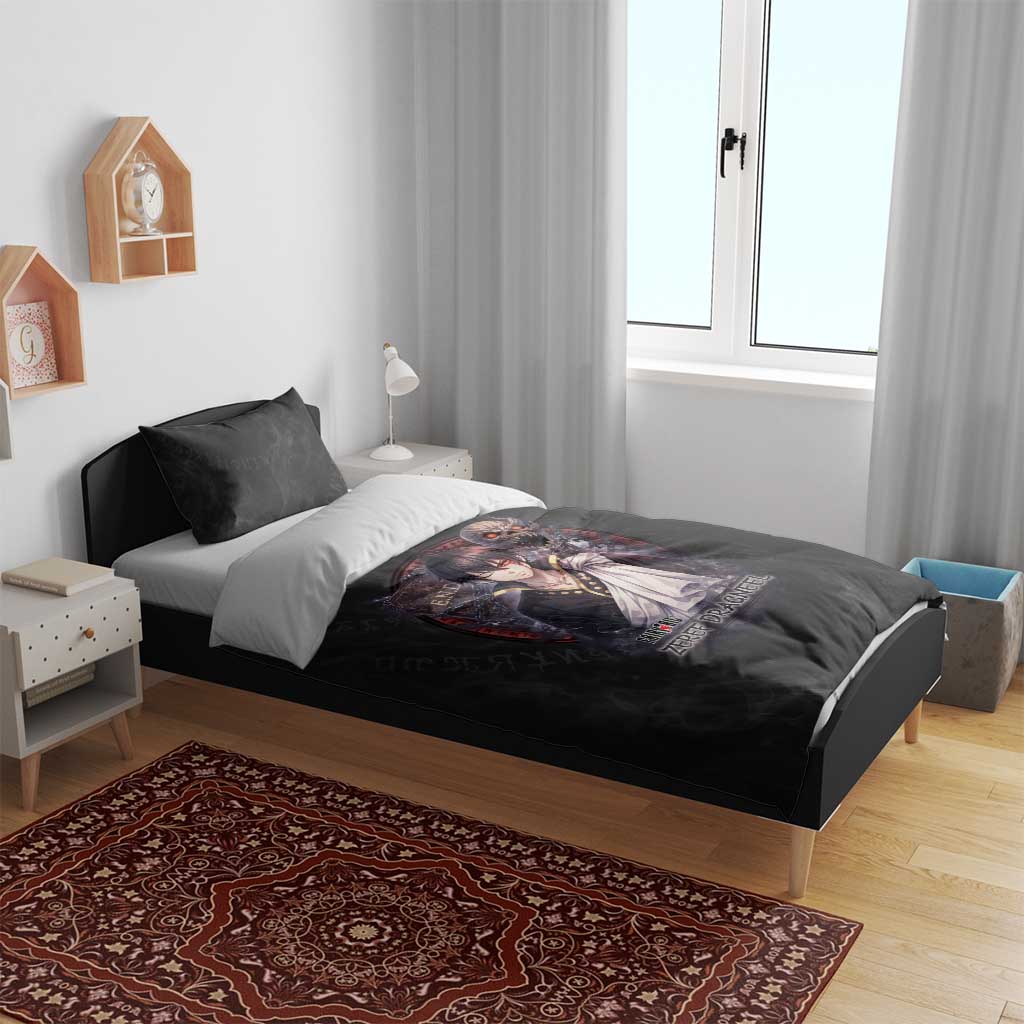 Zeref Dragneel Fairy Tail Bedding Set Dark Magic Circle Design with E.N.D Demon Aesthetic