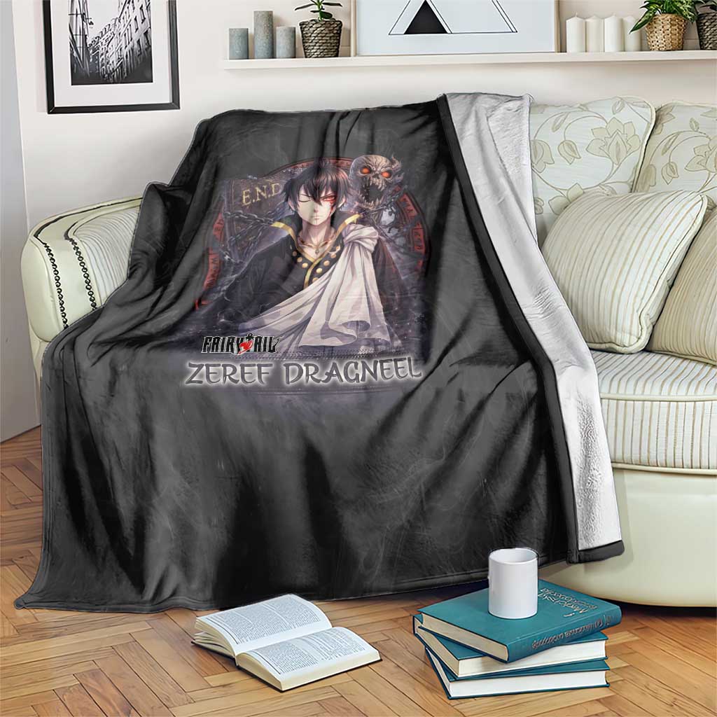 Zeref Dragneel Fairy Tail Blanket Dark Magic Circle Design with E.N.D Demon Aesthetic