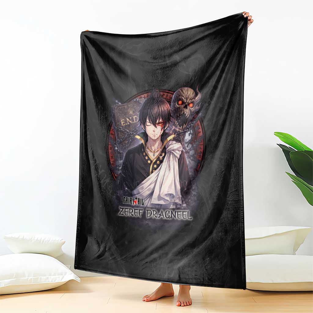 Zeref Dragneel Fairy Tail Blanket Dark Magic Circle Design with E.N.D Demon Aesthetic