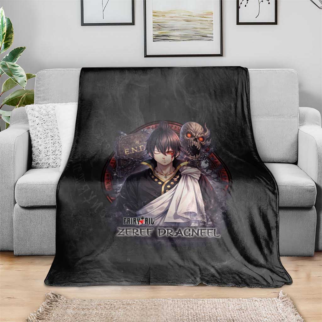 Zeref Dragneel Fairy Tail Blanket Dark Magic Circle Design with E.N.D Demon Aesthetic