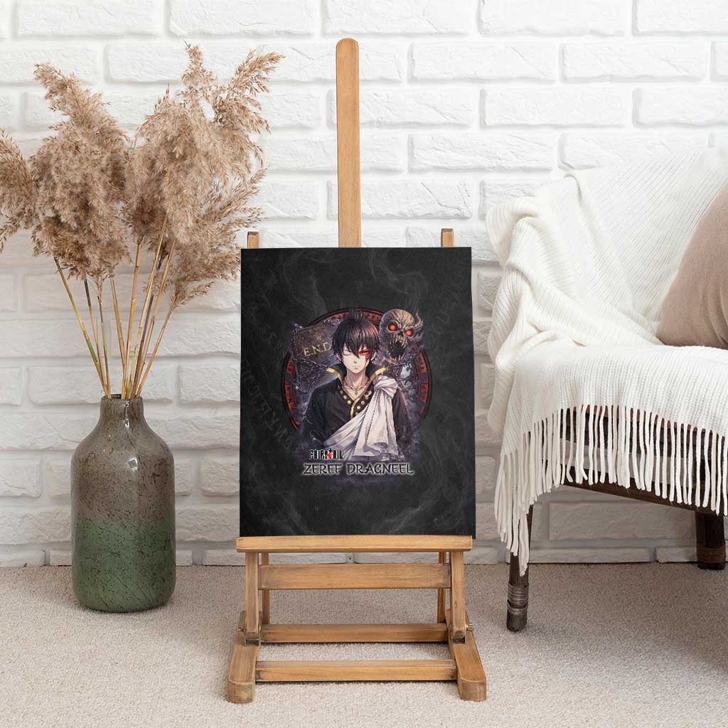 Zeref Dragneel Fairy Tail Canvas Wall Art Dark Magic Circle Design with E.N.D Demon Aesthetic