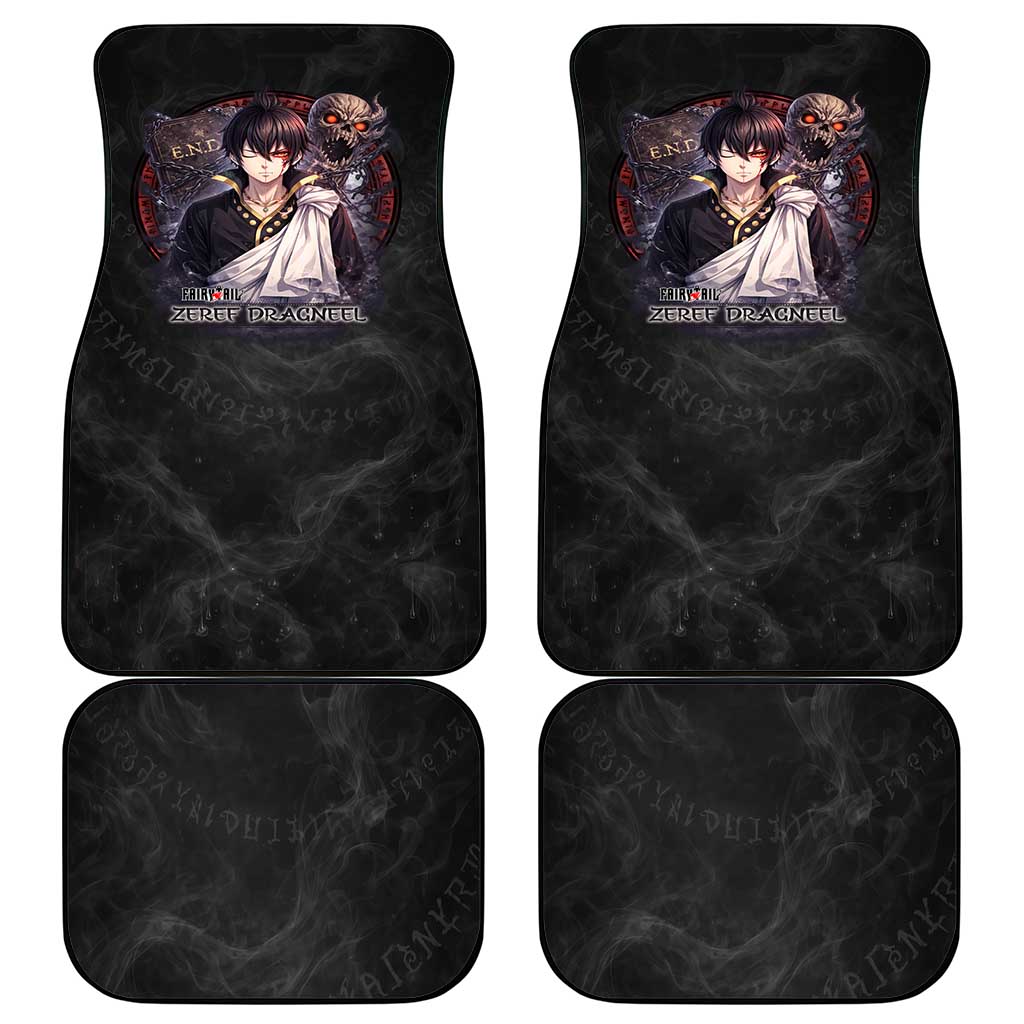 Zeref Dragneel Fairy Tail Car Mats Dark Magic Circle Design with E.N.D Demon Aesthetic