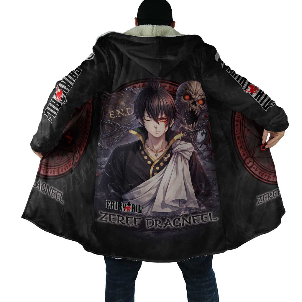 Zeref Dragneel Fairy Tail Cloak Dark Magic Circle Design with E.N.D Demon Aesthetic