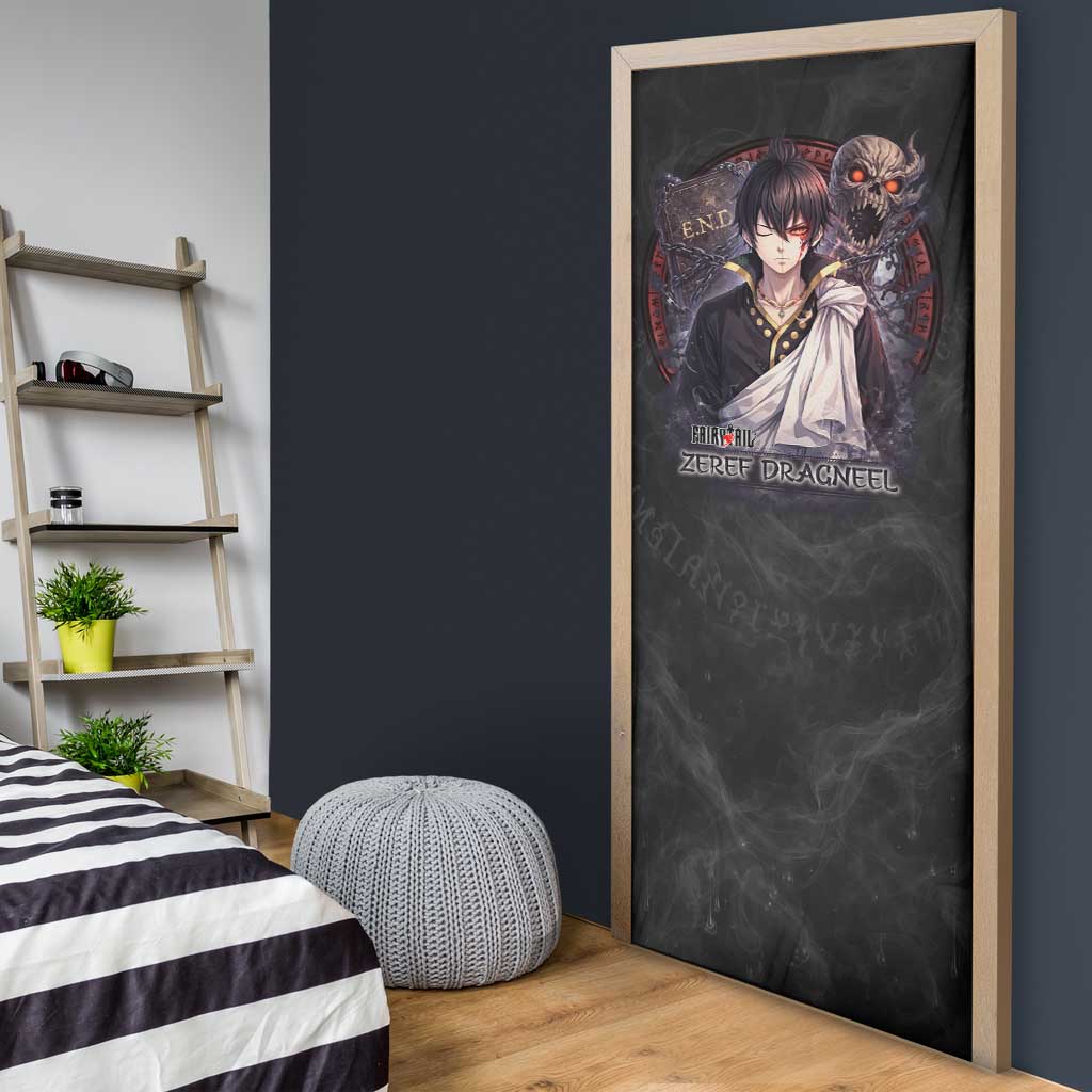 Zeref Dragneel Fairy Tail Door Cover Dark Magic Circle Design with E.N.D Demon Aesthetic