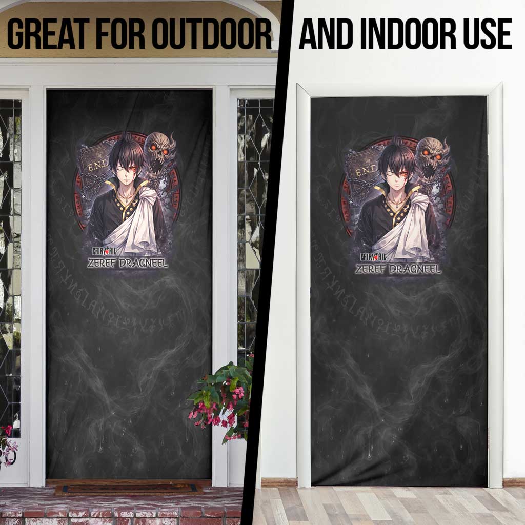 Zeref Dragneel Fairy Tail Door Cover Dark Magic Circle Design with E.N.D Demon Aesthetic