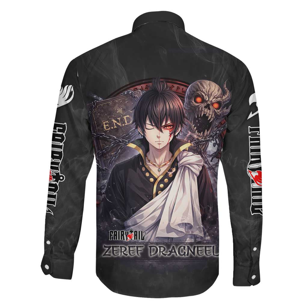 Zeref Dragneel Fairy Tail Family Matching Mermaid Dress and Hawaiian Shirt Dark Magic Circle Design with E.N.D Demon Aesthetic