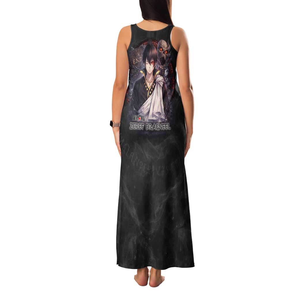 Zeref Dragneel Fairy Tail Family Matching Tank Maxi Dress and Hawaiian Shirt Dark Magic Circle Design with E.N.D Demon Aesthetic