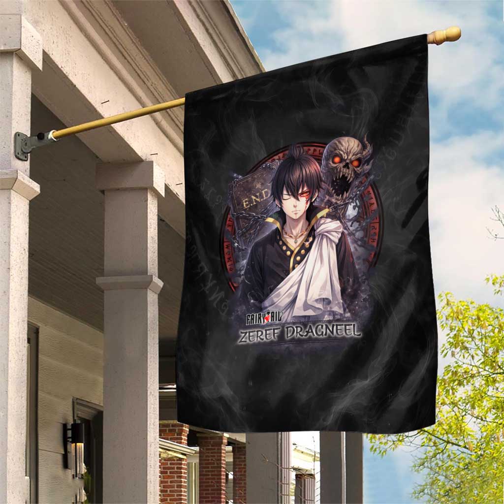 Zeref Dragneel Fairy Tail Garden Flag Dark Magic Circle Design with E.N.D Demon Aesthetic