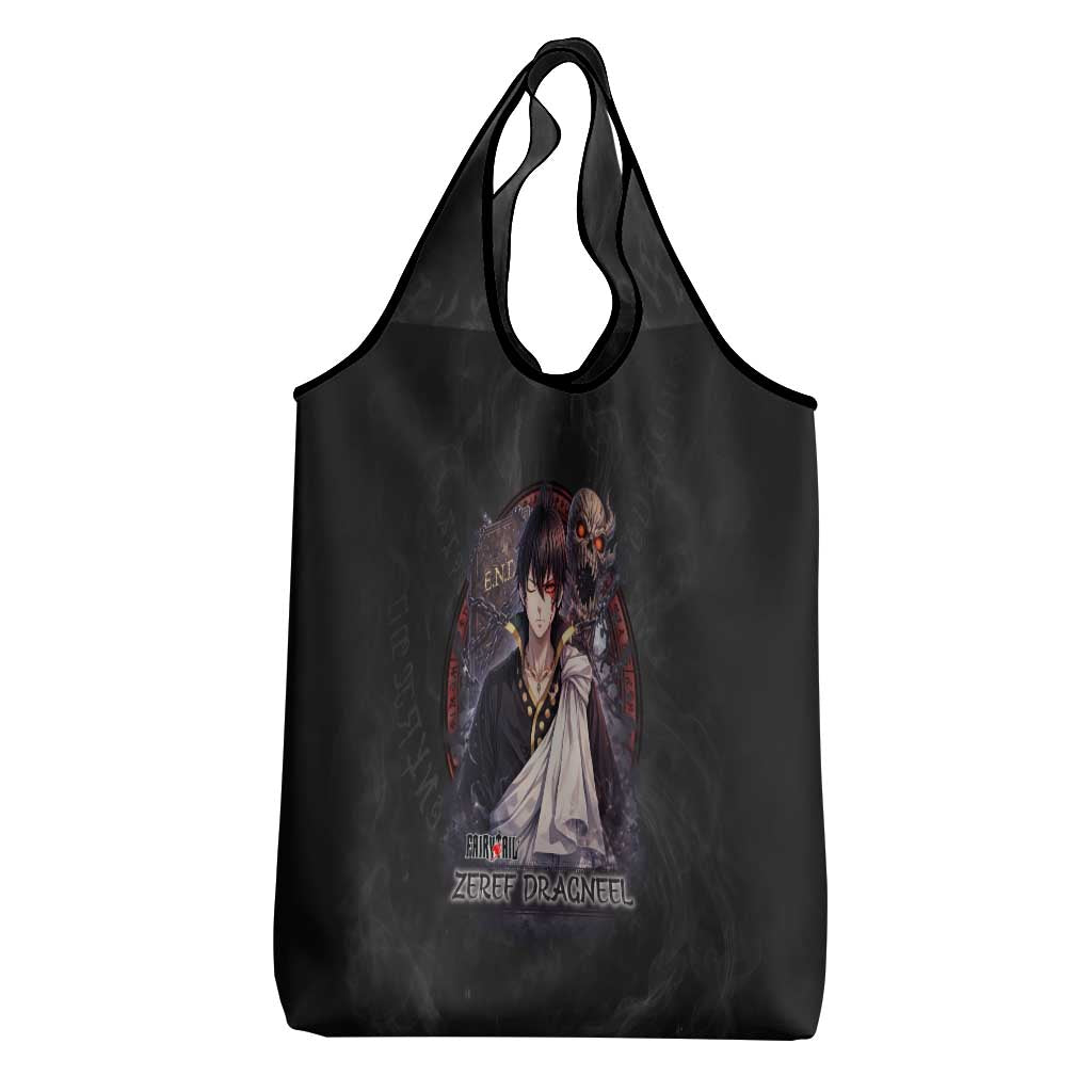 Zeref Dragneel Fairy Tail Grocery Bag Dark Magic Circle Design with E.N.D Demon Aesthetic