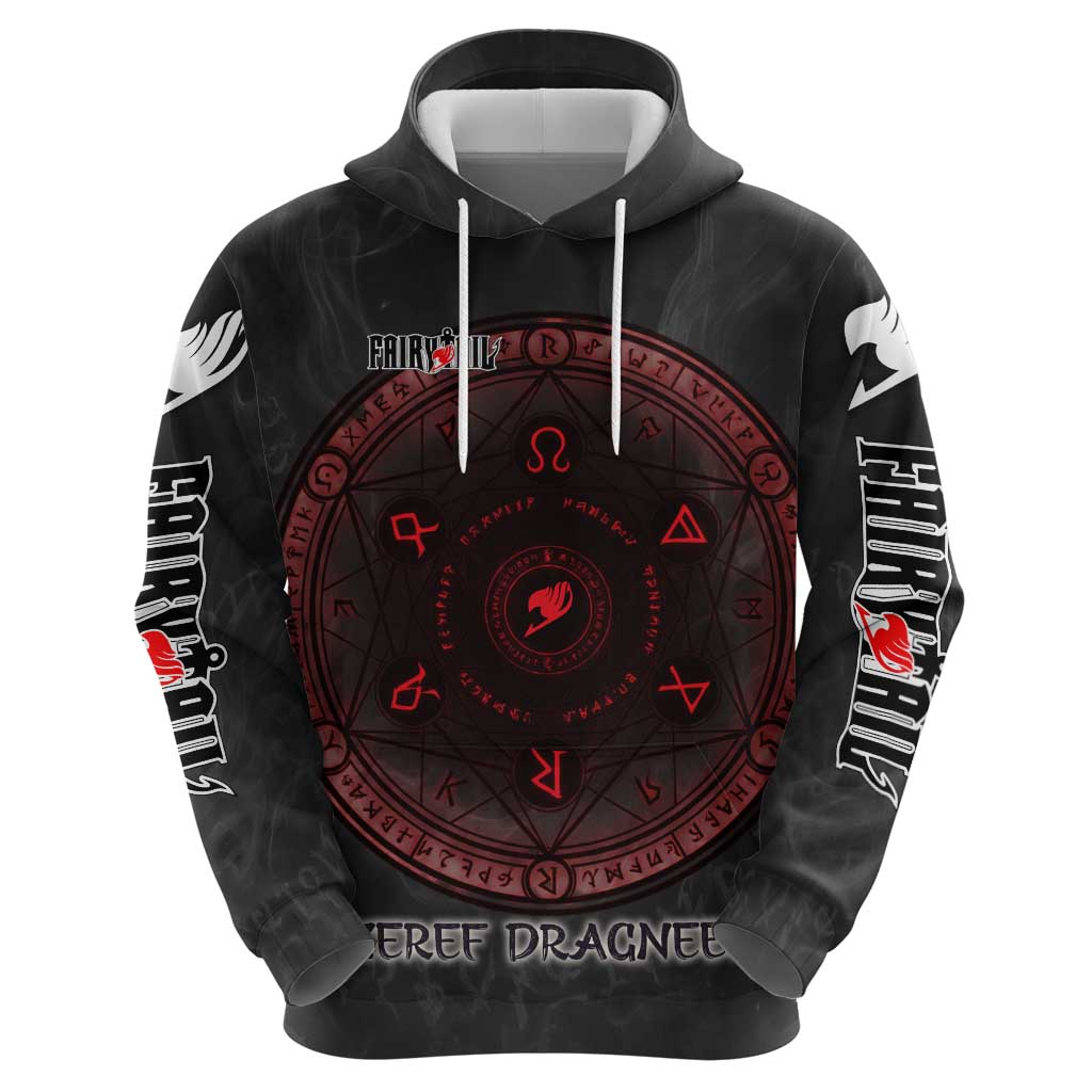 Zeref Dragneel Fairy Tail Hoodie Dark Magic Circle Design with E.N.D Demon Aesthetic