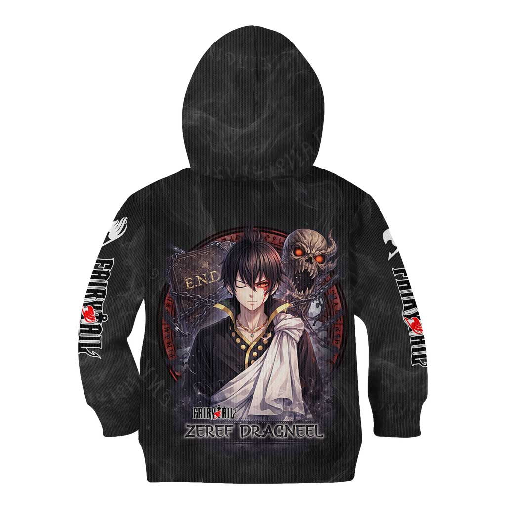 Zeref Dragneel Fairy Tail Kid Hoodie Dark Magic Circle Design with E.N.D Demon Aesthetic