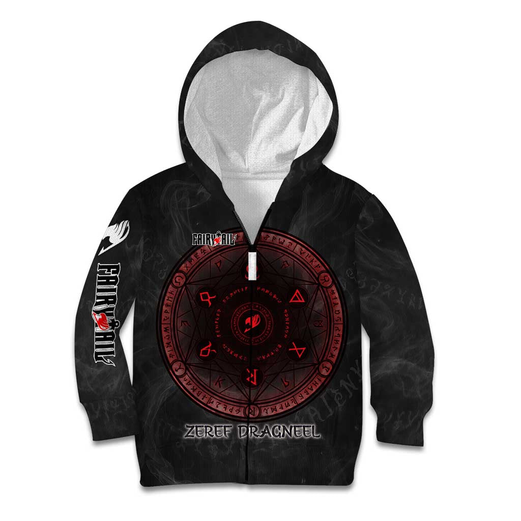 Zeref Dragneel Fairy Tail Kid Hoodie Dark Magic Circle Design with E.N.D Demon Aesthetic