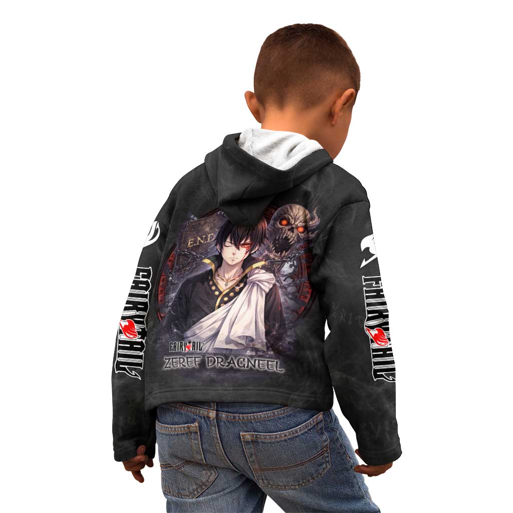 Zeref Dragneel Fairy Tail Kid Hoodie Dark Magic Circle Design with E.N.D Demon Aesthetic
