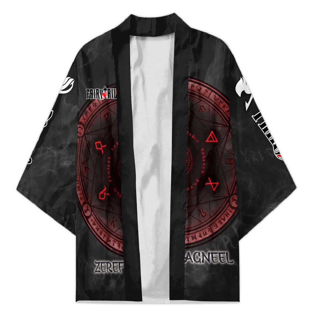 Zeref Dragneel Fairy Tail Kimono Dark Magic Circle Design with E.N.D Demon Aesthetic