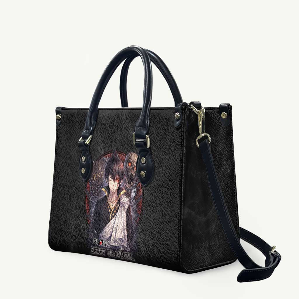 Zeref Dragneel Fairy Tail Leather Bag Dark Magic Circle Design with E.N.D Demon Aesthetic