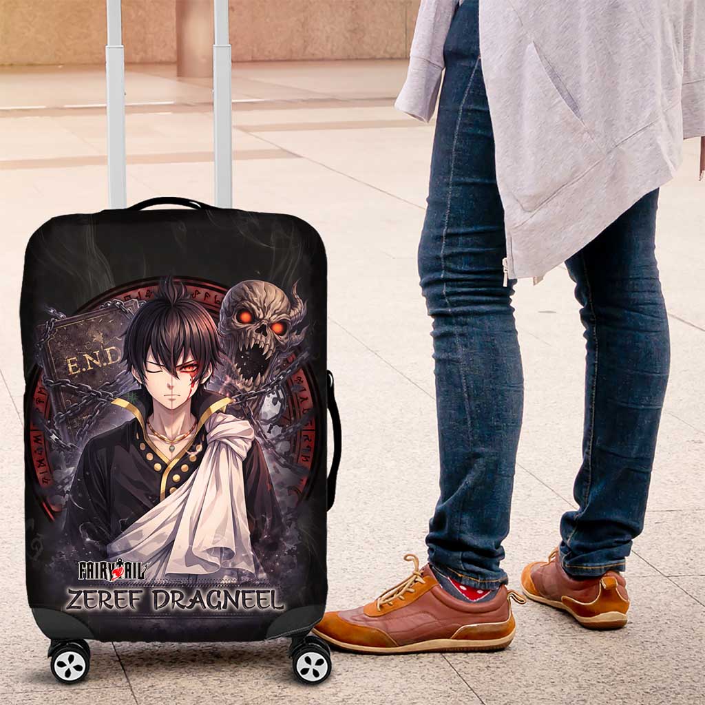 Zeref Dragneel Fairy Tail Luggage Cover Dark Magic Circle Design with E.N.D Demon Aesthetic