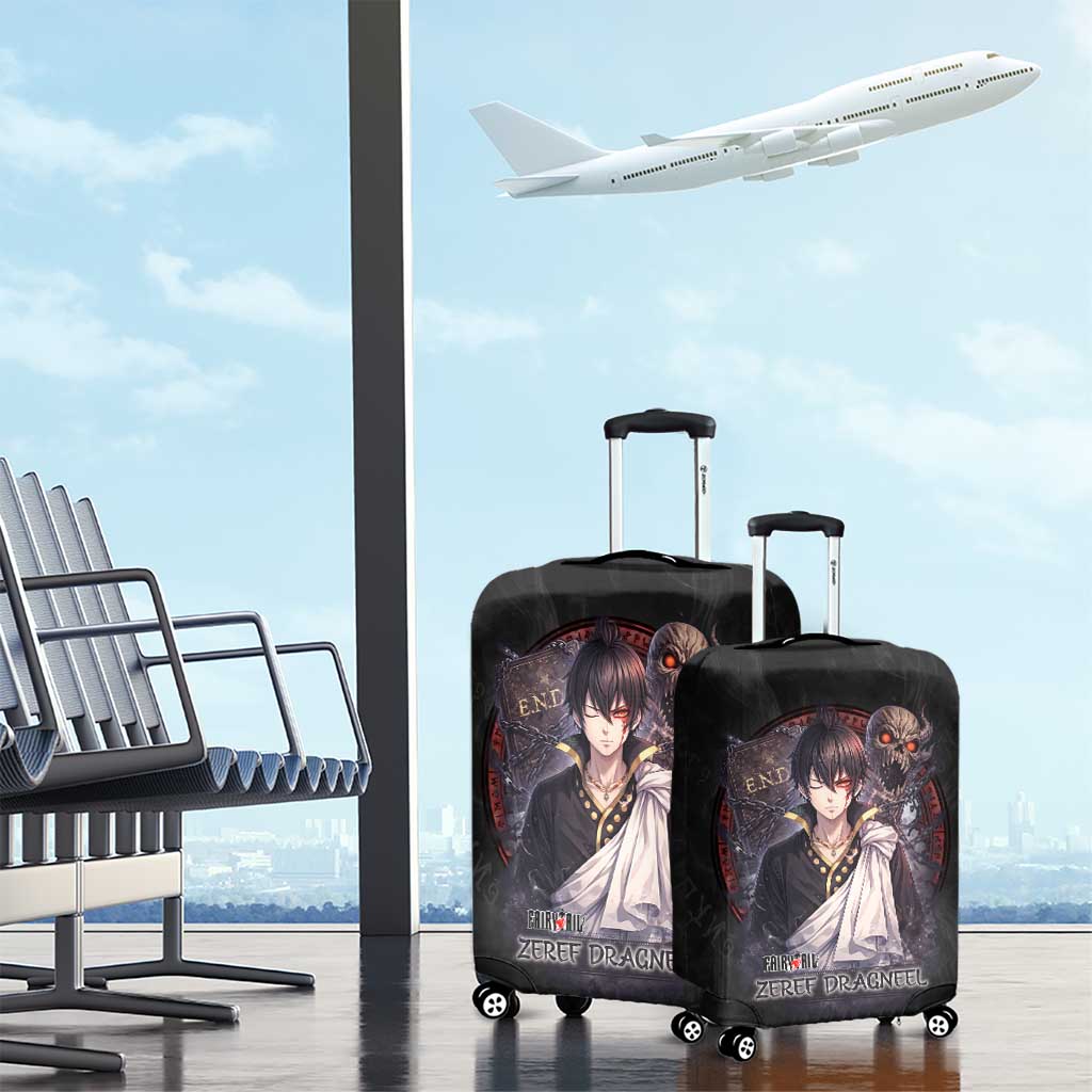 Zeref Dragneel Fairy Tail Luggage Cover Dark Magic Circle Design with E.N.D Demon Aesthetic