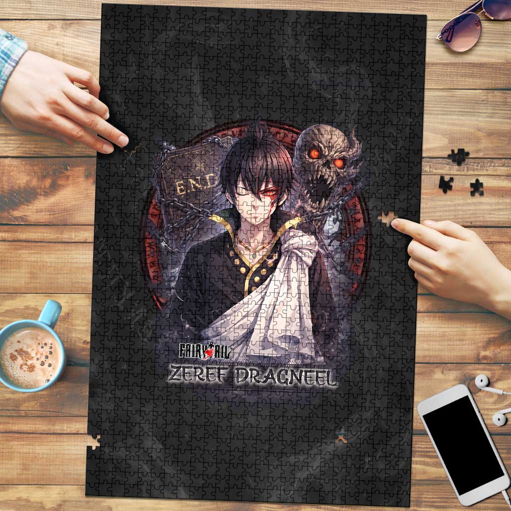 Zeref Dragneel Fairy Tail Puzzle Dark Magic Circle Design with E.N.D Demon Aesthetic