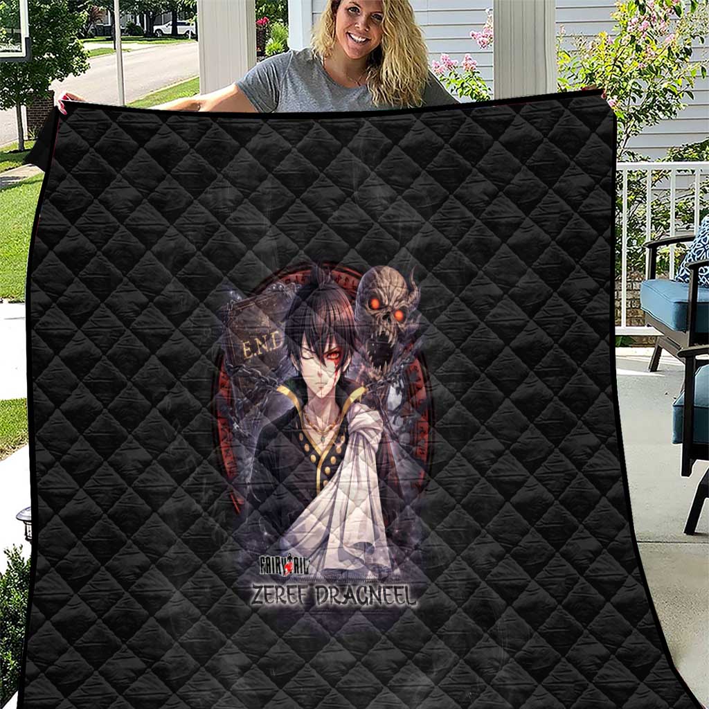 Zeref Dragneel Fairy Tail Quilt Dark Magic Circle Design with E.N.D Demon Aesthetic