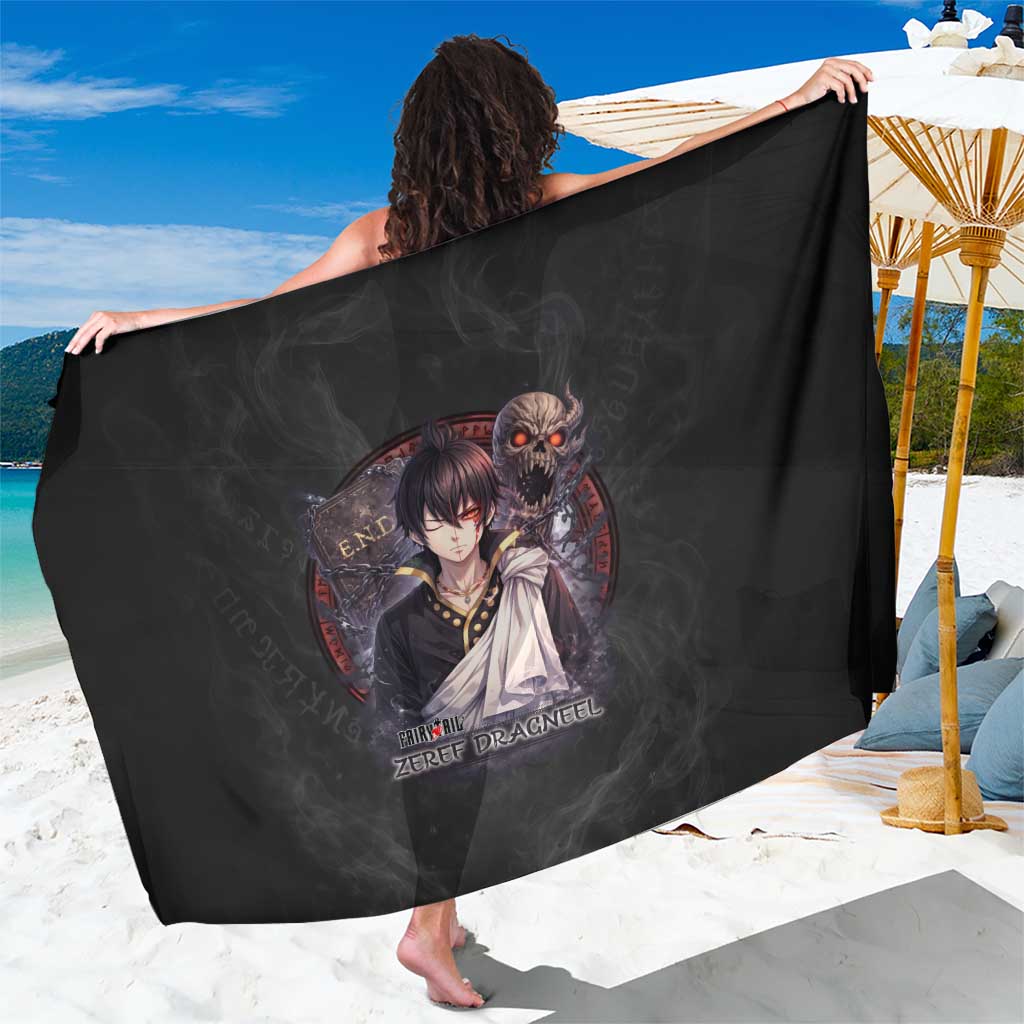 Zeref Dragneel Fairy Tail Sarong Dark Magic Circle Design with E.N.D Demon Aesthetic