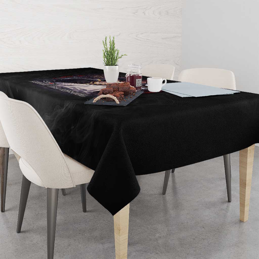 Zeref Dragneel Fairy Tail Tablecloth Dark Magic Circle Design with E.N.D Demon Aesthetic