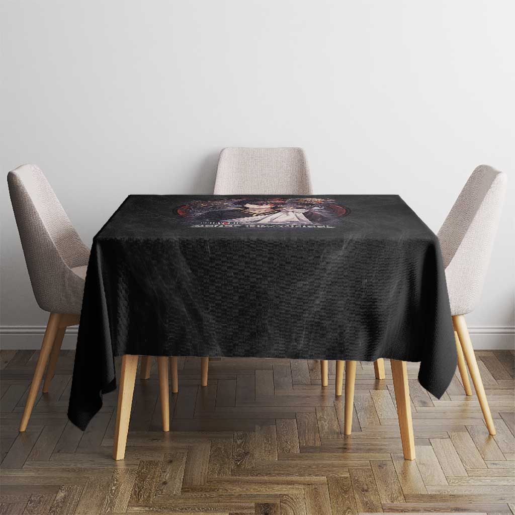 Zeref Dragneel Fairy Tail Tablecloth Dark Magic Circle Design with E.N.D Demon Aesthetic