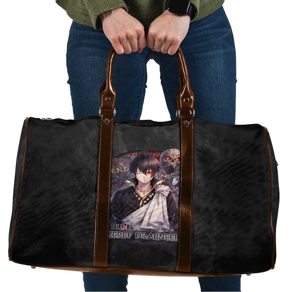 Zeref Dragneel Fairy Tail Travel Bag Dark Magic Circle Design with E.N.D Demon Aesthetic