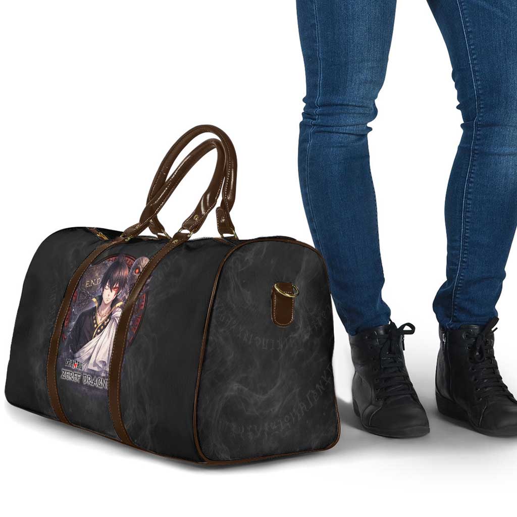 Zeref Dragneel Fairy Tail Travel Bag Dark Magic Circle Design with E.N.D Demon Aesthetic