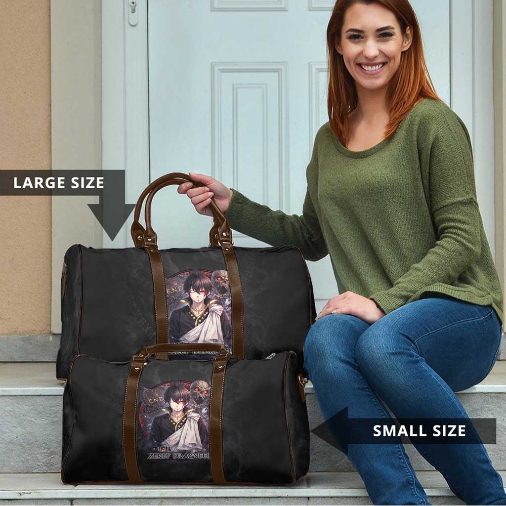 Zeref Dragneel Fairy Tail Travel Bag Dark Magic Circle Design with E.N.D Demon Aesthetic