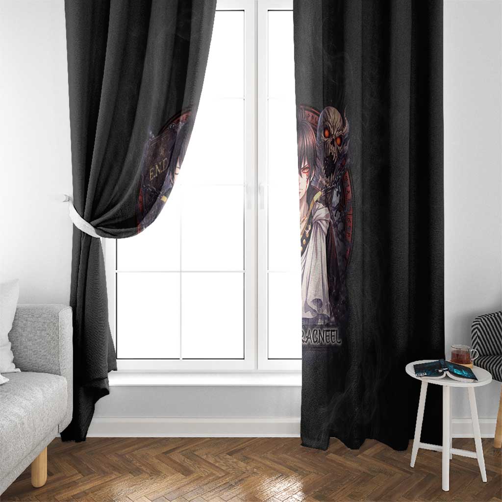 Zeref Dragneel Fairy Tail Window Curtain Dark Magic Circle Design with E.N.D Demon Aesthetic