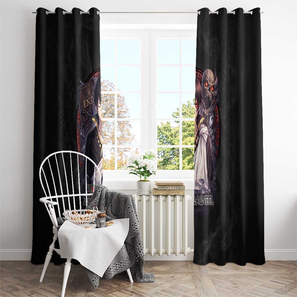 Zeref Dragneel Fairy Tail Window Curtain Dark Magic Circle Design with E.N.D Demon Aesthetic