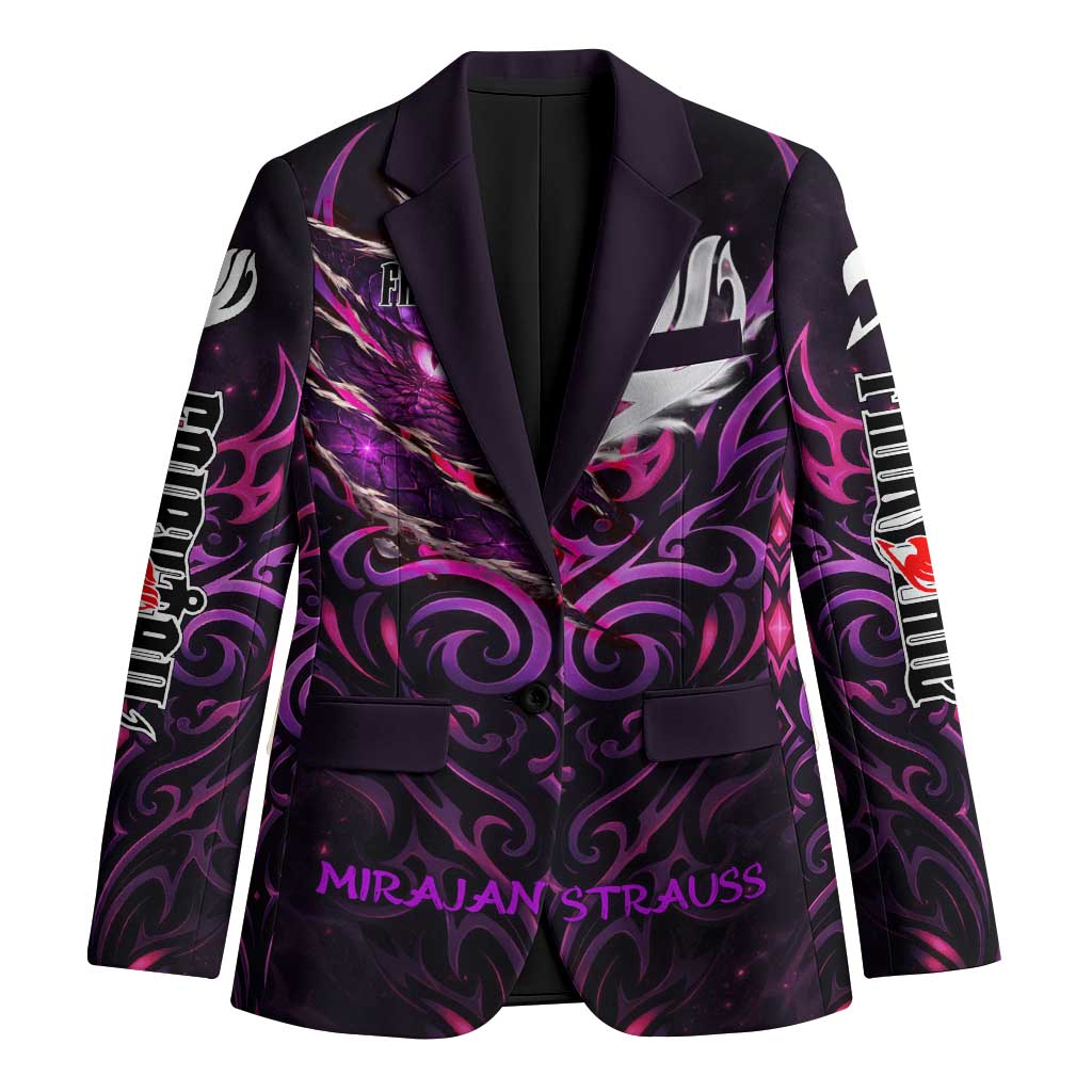 Mirajane Strauss Demon Form Fairy Tail Blazer Crimson Moon Demon Aesthetic with Gothic Purple Tribal Design