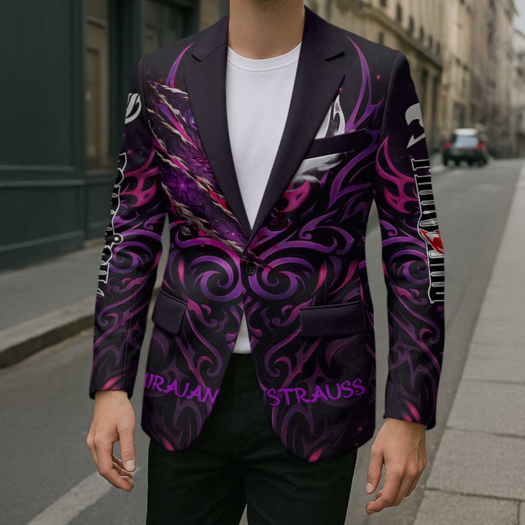 Mirajane Strauss Demon Form Fairy Tail Blazer Crimson Moon Demon Aesthetic with Gothic Purple Tribal Design