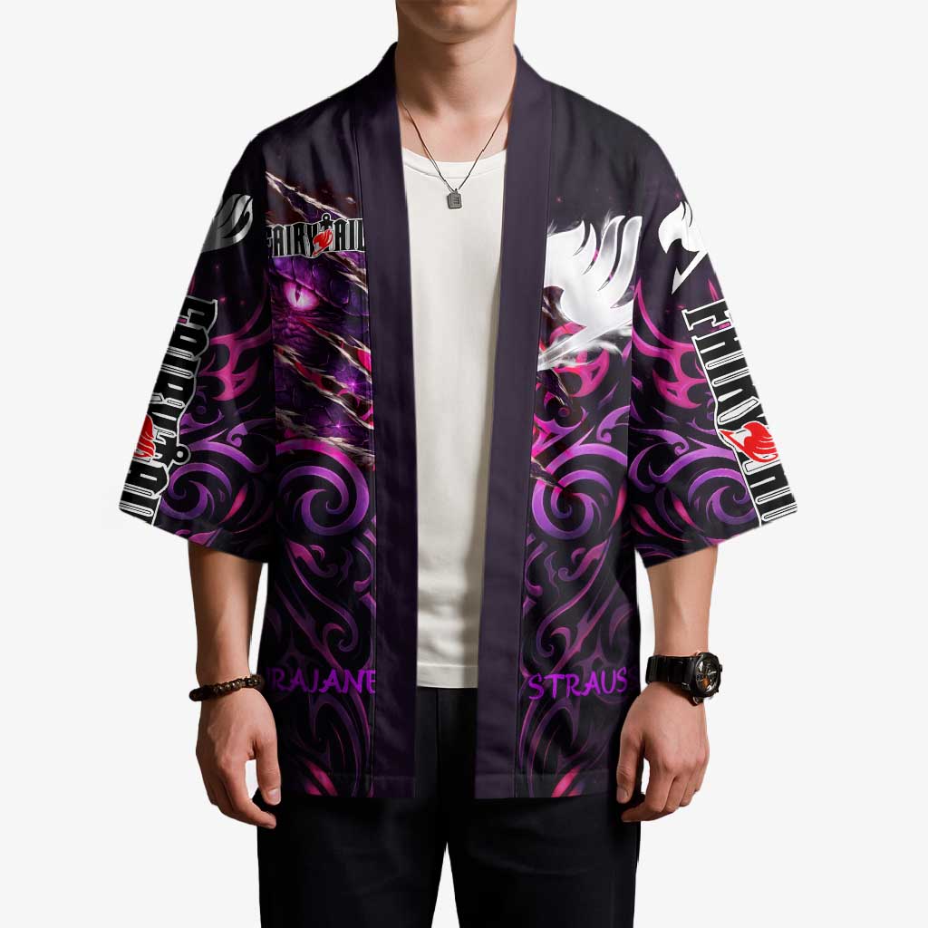 Mirajane Strauss Demon Form Fairy Tail Kimono Crimson Moon Demon Aesthetic with Gothic Purple Tribal Design