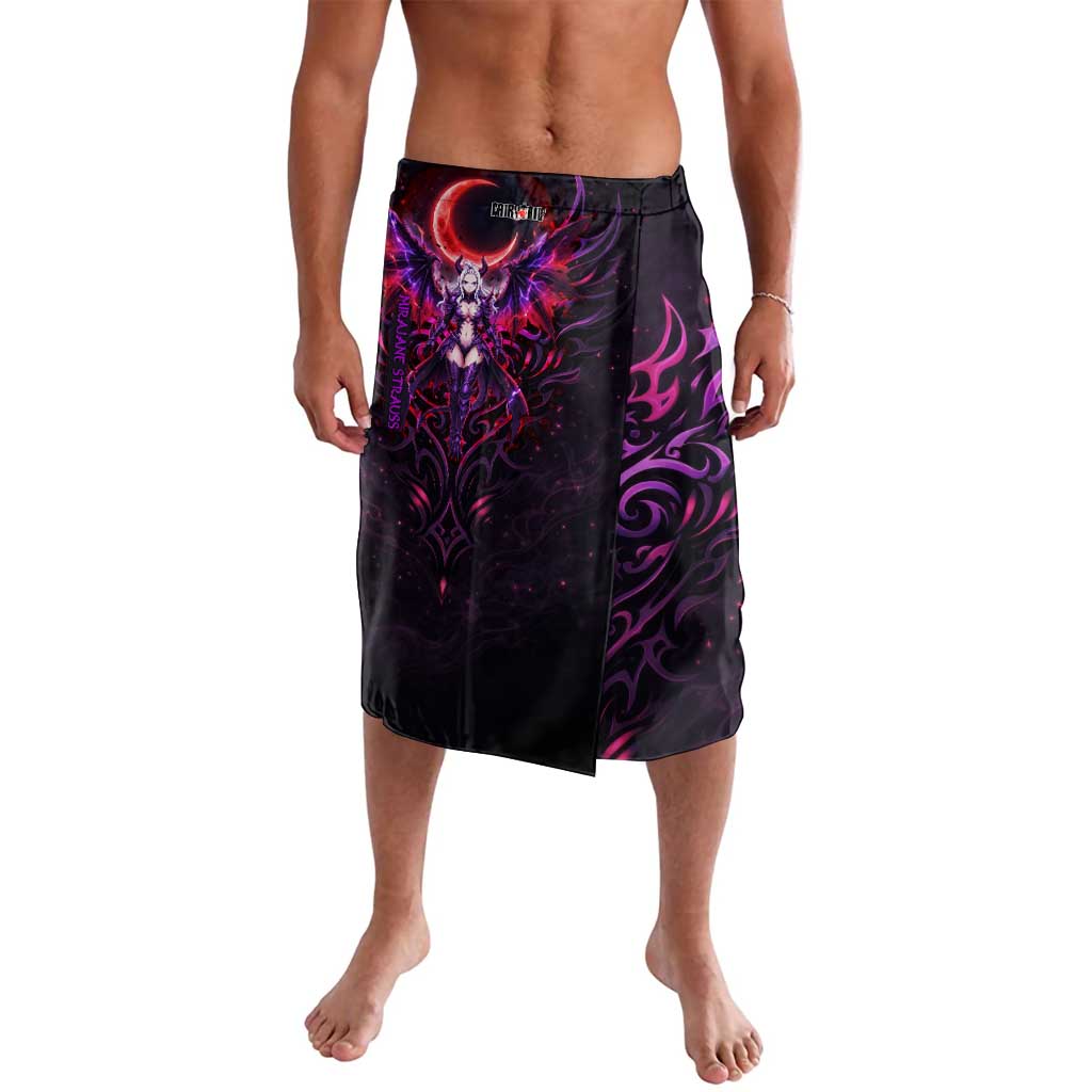 Mirajane Strauss Demon Form Fairy Tail Lavalava Crimson Moon Demon Aesthetic with Gothic Purple Tribal Design