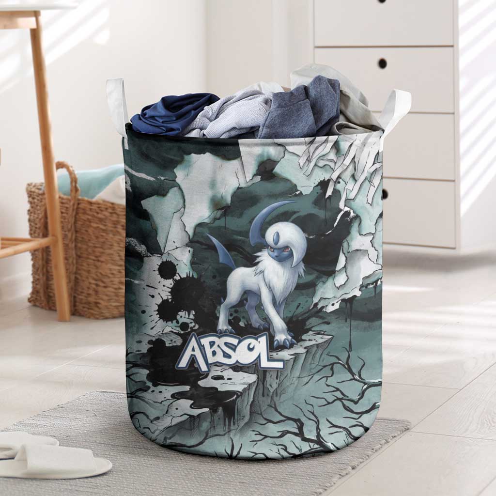 Absol Laundry Basket Gothic Apocalypse Ink Art